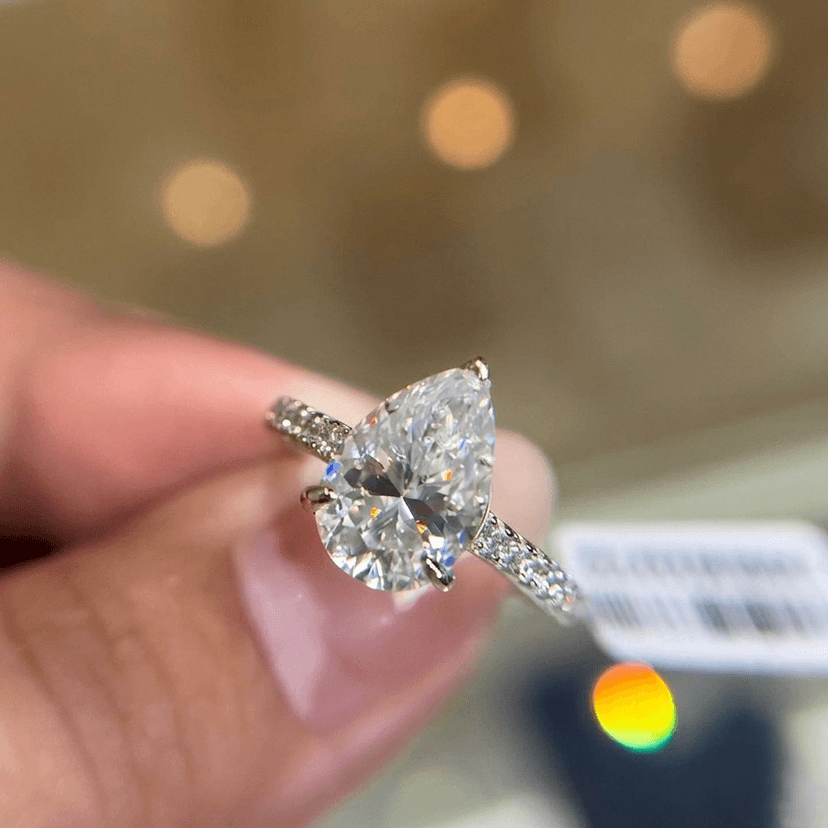 Pear Cut Vintage Diamond Ring