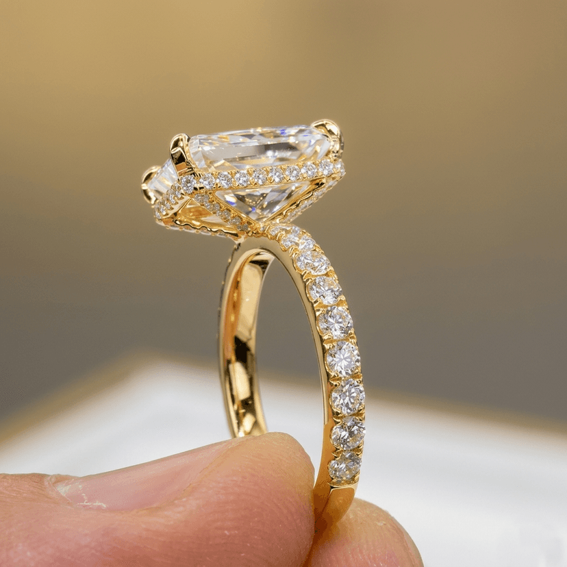 Pear Cut Diamond Engagement Ring