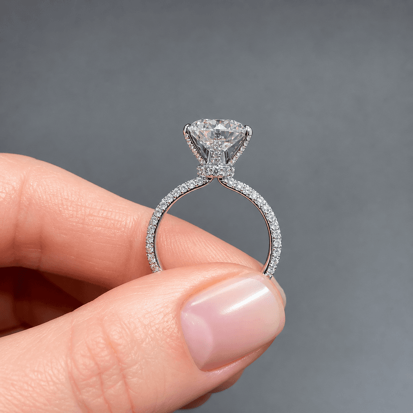 Oval Cut Minimalist Diamond Ring