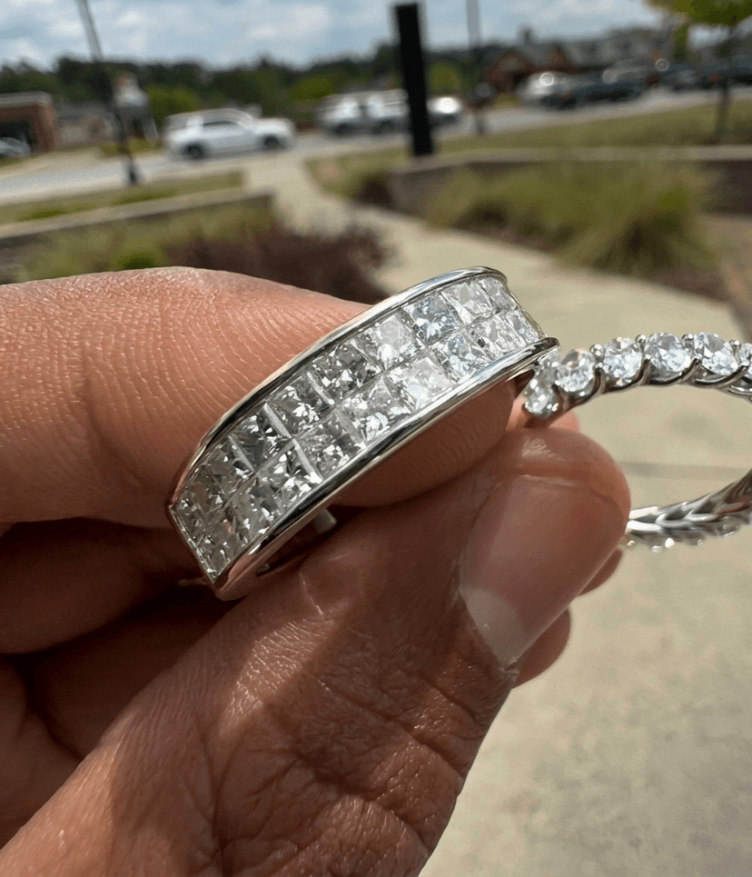 Cushion Cut Double Halo Ring