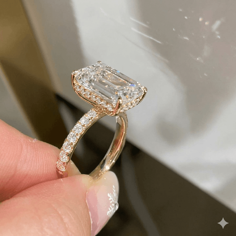 Cushion Cut Rose Gold Solitaire